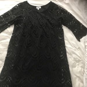 Black lace dress